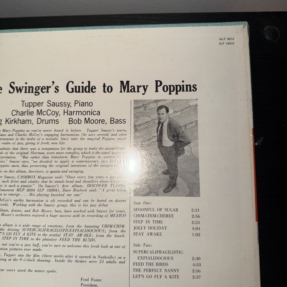 The Tupper Sassy Quartet- Swingers Guide To Mary Poppins Vinyl LPSLP-1803 EX - Picture 10 of 16